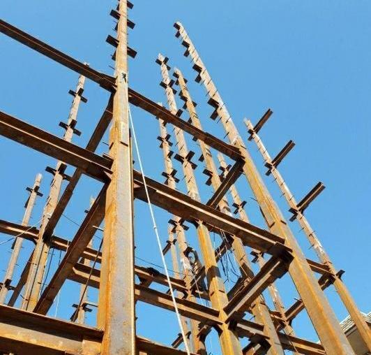 عکس جوشکاری اسکلت فلزی