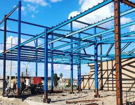 عکس جوشکاری اسکلت فلزی