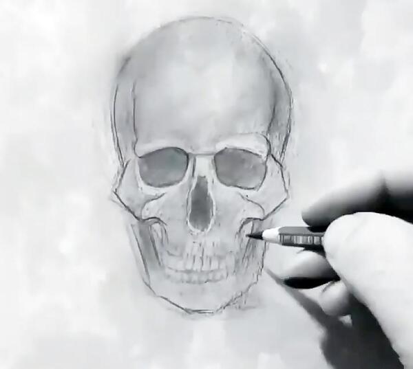 عکس اسکلت ساده برای نقاشی