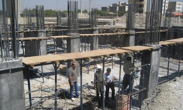 عکس اسکلت ساختمان یک طبقه