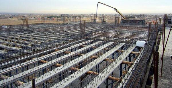 عکس اسکلت ساختمان بتنی