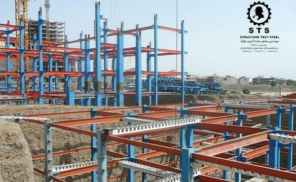 عکس جوشکاری اسکلت ساختمان