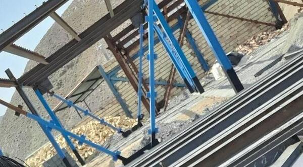 عکس جوشکاری اسکلت ساختمان