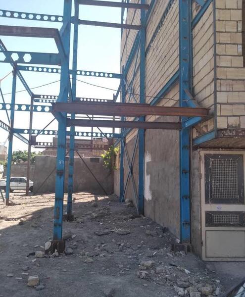 عکس جوشکاری اسکلت ساختمان