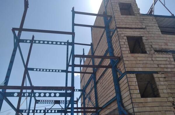 عکس جوشکاری اسکلت ساختمان