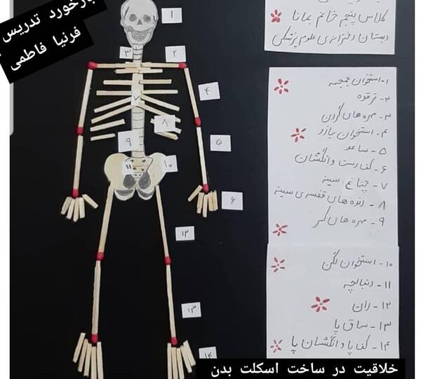 عکس اسکلت دست کلاس پنجم