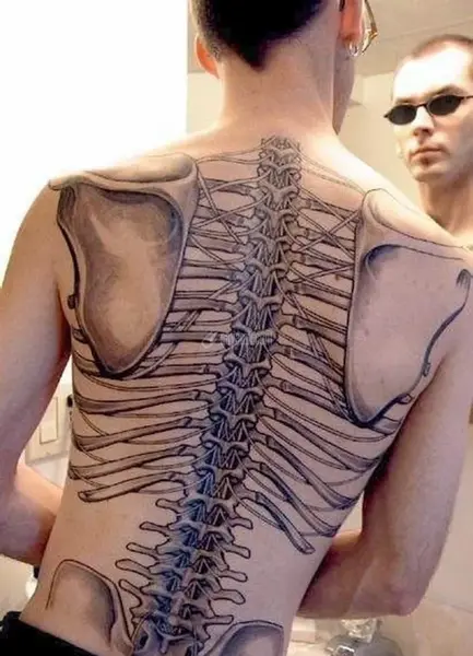 عکس اسکلت دست تاتو