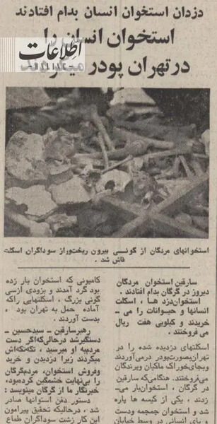 عکس اسکلت قبر