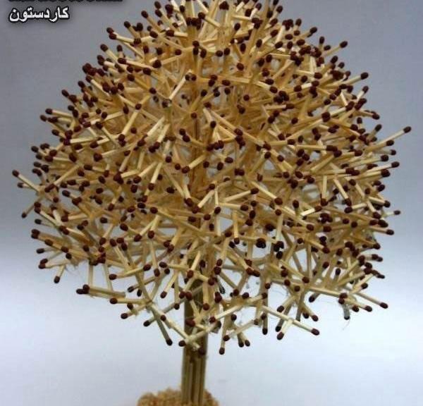 عکس اسکلت انسان با چوب کبریت