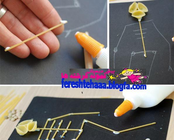 عکس کاردستی اسکلت با چوب کبریت