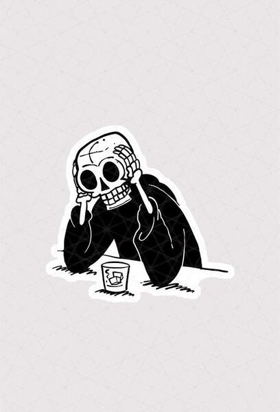 عکس اسکلت خفن سیاه