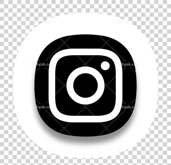 عکس لوگوی اینستاگرام سفید png