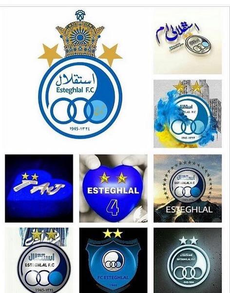 عکس لوگوی استقلال و پرسپولیس کنار هم