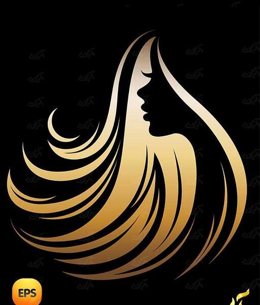عکس لوگوی آرایشگاه زنانه طلایی