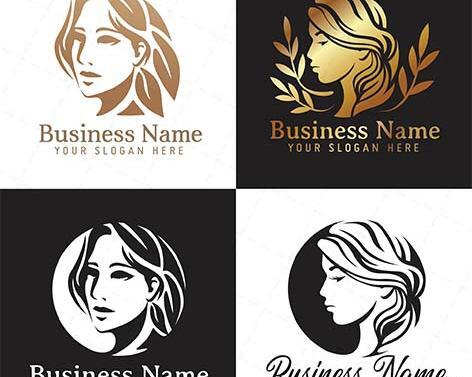 عکس وکتور لوگوی آرایشگاه زنانه