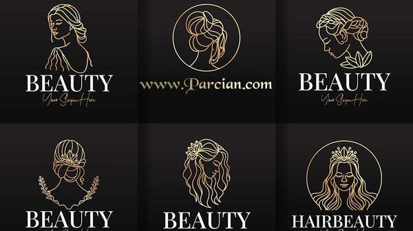 عکس طراحی لوگوی آرایشگاه زنانه
