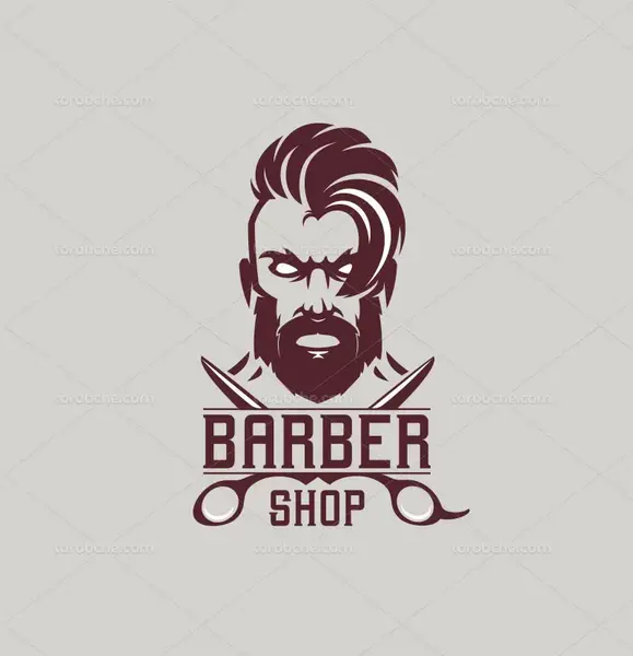 عکس طرح لوگوی ارایشگاه مردانه