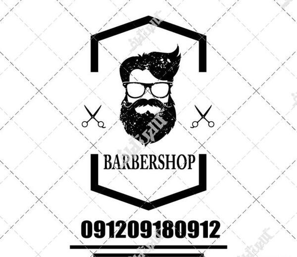 عکس طرح لوگوی ارایشگاه مردانه