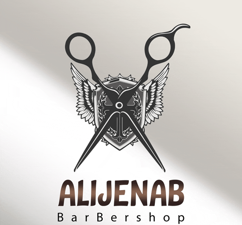 عکس طرح لوگوی ارایشگاه مردانه