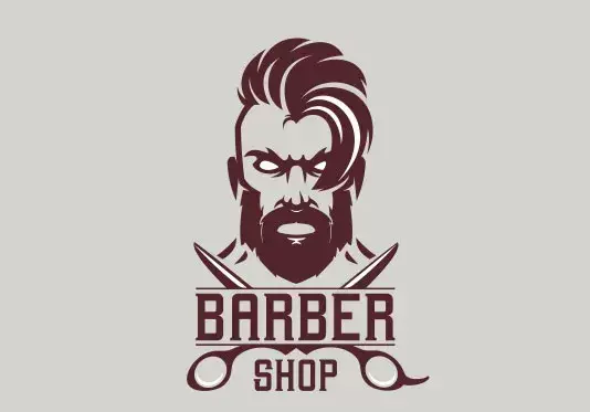 عکس فانتزی لوگوی آرایشگاه مردانه