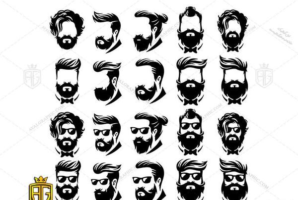 عکس لوگوی آرایشگاه مردانه