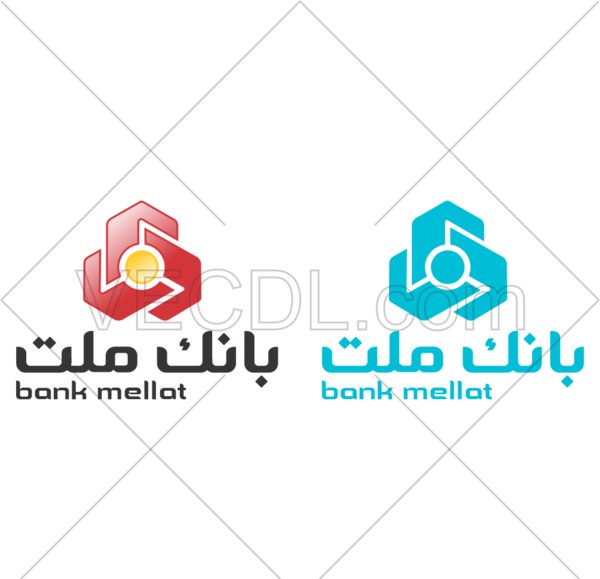 عکس لوگوی بانک ملت لایه باز