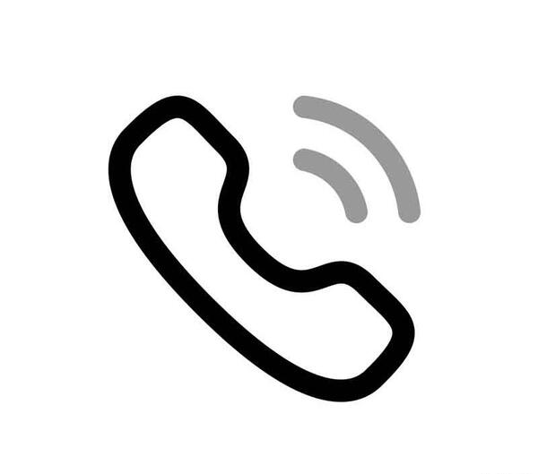 عکس لوگوی تلفن سیاه سفید