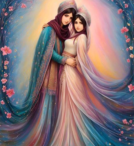عکس مینیاتور عاشقانه