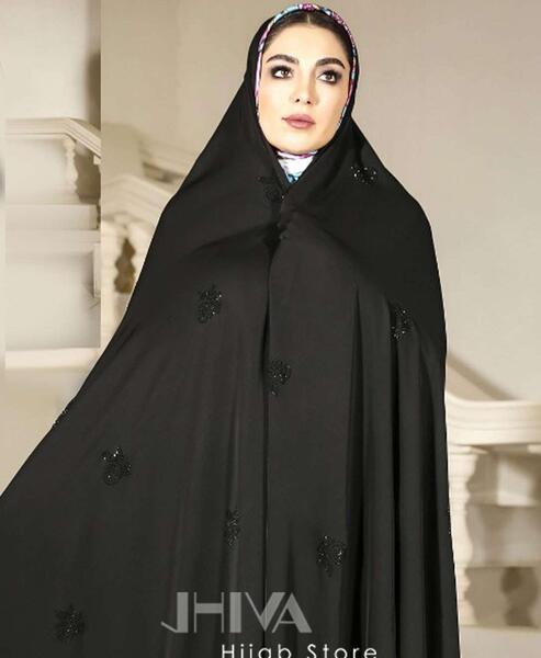 عکس پارچه چادر مشکی ساده