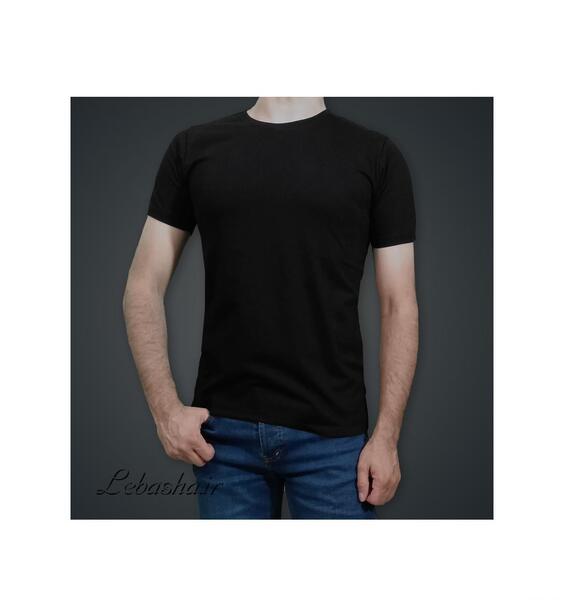 عکس تیشرت مشکی ساده مردانه