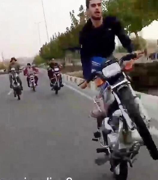 عکس تک چرخ با هوندا
