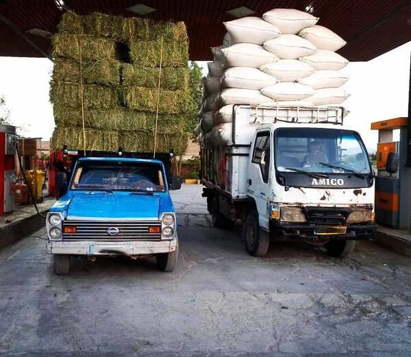 عکس نیسان بار زده
