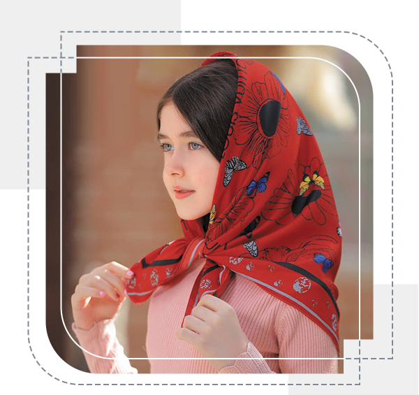 عکس مینی اسکارف بچه گانه