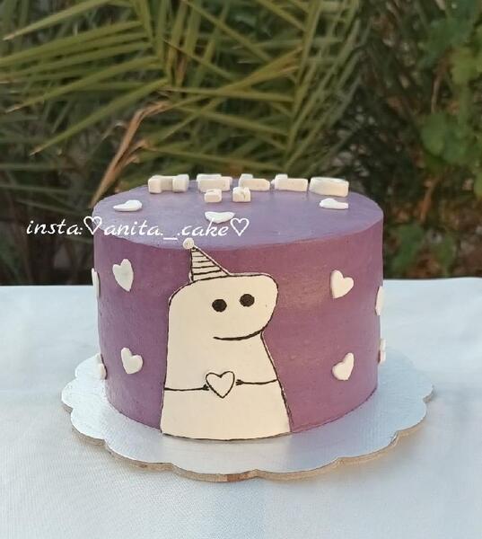 عکس کیک مینیمال دخترانه