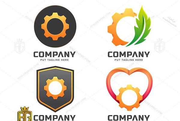 عکس لوگوی چرخ دنده صنعتی