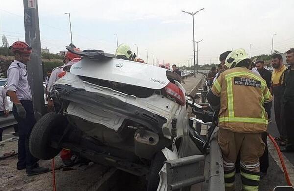 عکس تصادف مزدا 3