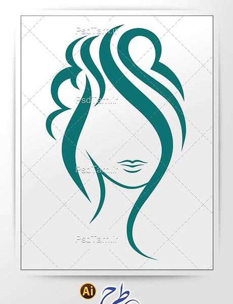 عکس وکتور لوگوی سالن زیبایی