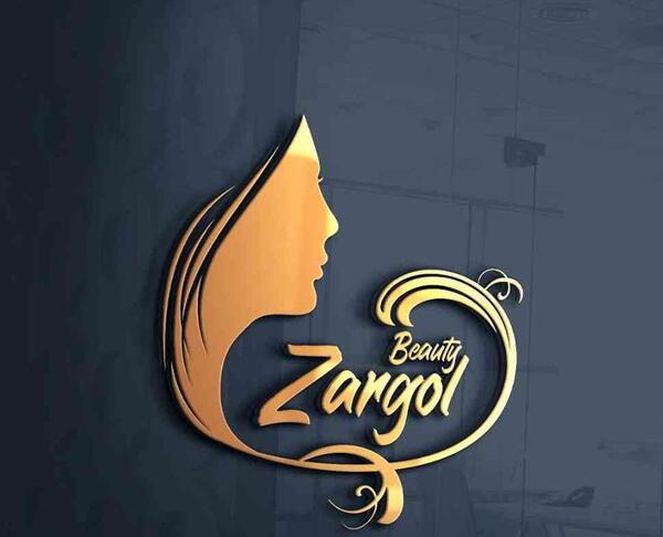 عکس لوگوی طلایی سالن زیبایی