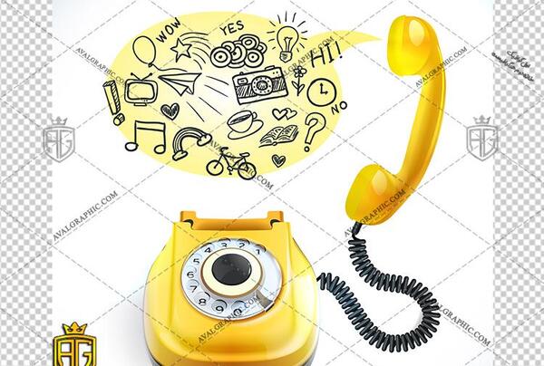 عکس لوگوی طلایی تلفن