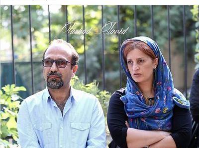 عکس عباس کیارستمی و همسرش
