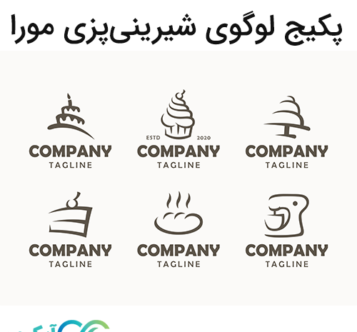 عکس لوگوی کیک و شیرینی