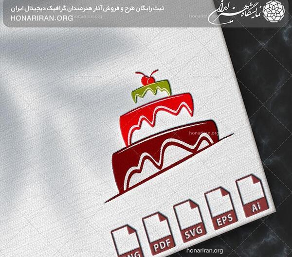 عکس لوگوی کیک تولد