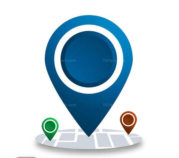 عکس لوگوی لوکیشن بدون پس زمینه