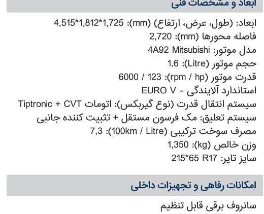 عکس و مشخصات خودرو فردا sx5