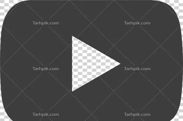 عکس لوگوی یوتیوب مشکی