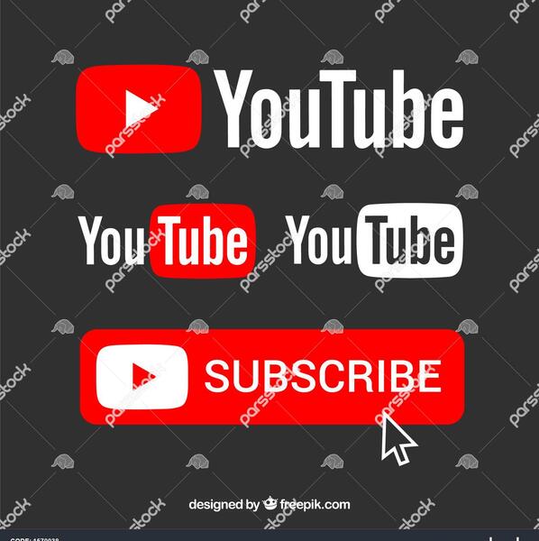 عکس لوگوی یوتیوب مشکی