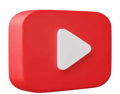 عکس لوگوی یوتیوب سفید