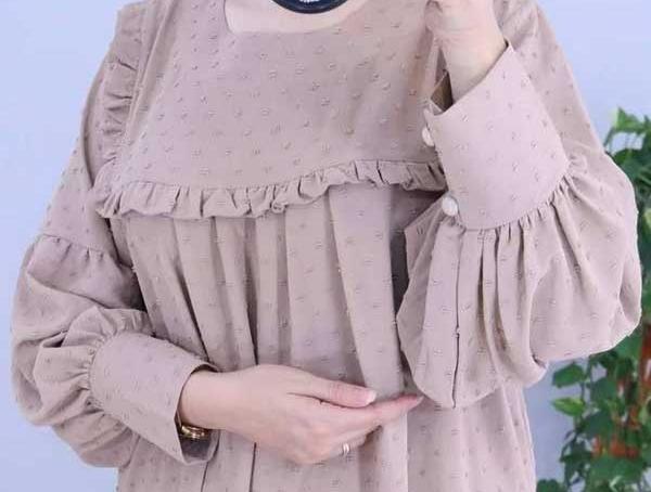 عکس مدل مانتو ابروبادی اشکی جلو باز
