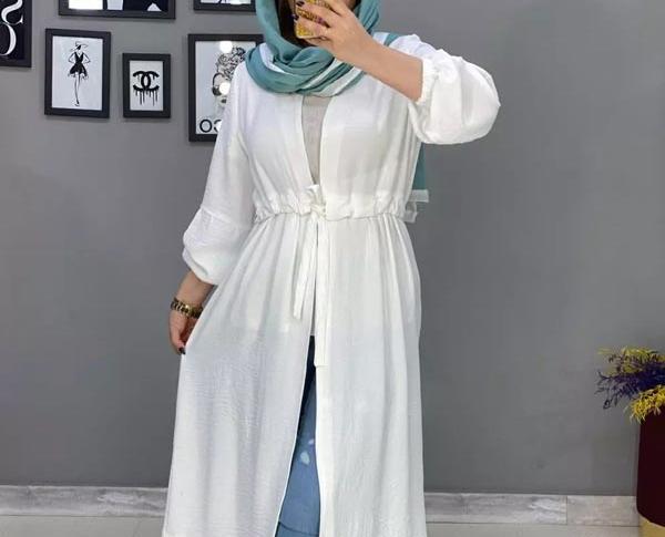 عکس مدل مانتو ابروبادی اشکی جلو باز
