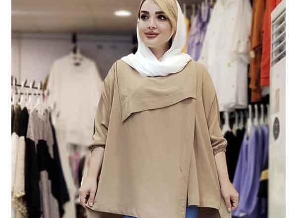عکس مدل مانتو ابروبادی جلو بسته جدید